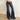 LOW-RISE FLARED JEANS WITH RETRO COTTON BLEND