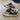 LOW-TOP SNEAKER WITH STAR DETAIL IN GRADIENT GREY VEGAN LEATHER