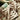 LOW-TOP SNEAKERS BEIGE AND BROWN OIL PAINTED SHOES