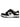 LOW-TOP SNEAKERS BLACK AND WHITE ROUND TOE DESIGN