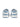 LOW-TOP SNEAKERS BLUE AND WHITE ROUND TOE SHOE SP230818IWDN