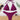MAROON HALTER BIKINI SET CLASSIC THONG ENSURES EXCELLENT FIT