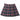 MAROON PLAID PLEATED SKIRT FOR WOMEN
