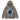 MAROON ZIP-UP HOODIE WITH STAR DESIGN FOR MEN OR WOMEN