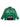 MEN'S GREEN LEATHER JACKET WITH LONG SLEEVE AND STAND COLLAR, TRENDY CASUAL