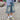 MENS LOOSE FIT DENIM SHORTS KNEE HIGH CASUAL