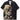 MEN'S SINGLE BREASTED GREEN SHIRT WITH SKULL GRAPHIC AND SLIGHT STRETCH