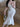 MERMAID MAXI DRESS - WHITE LACE SLIM FIT CASUAL VINTAGE STYLE