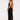 MESH PANEL DRESS LONG LENGTH BLACK SUMMER GOWN