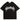 METAL LETTERING BLACK T-SHIRT SHORT SLEEVE CREW