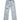 MID WAIST RIPPED LIGHT BLUE JEANS LONG PANTS COTTON BLEND