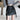 MINI SKIRT BLACK FAUX LEATHER FASHION