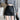 MINI SKIRT BLACK FAUX LEATHER FASHION