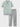 MINT GREEN KNIT POLO SHIRT AND BLACK PANTS CASUAL SET FOR EFFORTLESS STYLE
