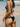 MONOCHROME DEEP V NECK BIKINI SET WITH ELASTANE FABRIC
