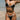 MONOCHROME DEEP V NECK BIKINI SET WITH ELASTANE FABRIC