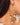 MUSHROOM EARRINGS: FAIRY ORANGE BEAD AND GREEN LEAF HOOPS