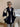 NAVY AND CREAM COLOR-BLOCKED BOMBER JACKET - VINTAGE BOMBER JACKETS