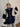 NAVY AND CREAM COLOR-BLOCKED BOMBER JACKET - VINTAGE BOMBER JACKETS