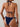 NAVY BIKINI WHITE TRIM REFINED FABRIC TEXTURE