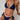 NAVY BIKINI WHITE TRIM REFINED FABRIC TEXTURE