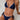 NAVY BIKINI WHITE TRIM REFINED FABRIC TEXTURE