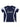 NAVY BLUE AND WHITE ATHLETIC T-SHIRT LOOSE FIT CREW NECK