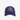 NAVY BLUE BASEBALL CAP WITH EMBROIDERED INITIALS AND LEATHER CLOSURE