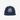 NAVY BLUE BASEBALL CAP WITH WHITE MONOGRAM COTTON TWILL BLUE EMBROIDERY