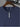 NAVY BLUE CREW NECK T-SHIRT WITH GEOMETRIC PATTERN