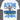 NAVY BLUE CREW NECK T-SHIRT WITH GEOMETRIC PATTERN