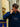 NAVY BLUE FLEECE PULLOVER MONACO PULLOVER RETRO STYLE