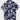 NAVY BLUE FLORAL SHORT-SLEEVE SHIRT URBAN STYLE GRAPHIC T-SHIRT