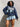 NAVY BLUE HOODIE WITH ASTRAL ENERGY TEXT - BEST FIT COTTON HOODIE
