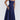 NAVY BLUE MIDI DRESS CHIC SLIM FIT DESIGN