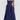 NAVY BLUE MIDI DRESS WITH VINTAGE CAMI STYLE ELEMENTS