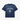 NAVY BLUE OVERSIZED COTTON T-SHIRT - BLUE OVERSIZED COTTON