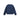 NAVY BLUE QUILTED JACKET WITH WHITE COLLAR UNISEX OUTERWEAR