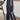 NAVY BLUE SWEATPANTS WITH WHITE STRIPES - RETRO GIRLS LOOSE FIT
