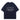 NAVY BLUE T-SHIRT WITH RHINESTONE LETTERING - RETRO SILICONE PRINTED