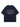 NAVY BLUE T-SHIRT WITH RHINESTONE LETTERING - RETRO SILICONE PRINTED