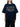NAVY BLUE T-SHIRT WITH RHINESTONE LETTERING - RETRO SILICONE PRINTED