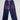 NAVY LETTER PRINT SWEATPANTS Y2K