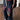 NAVY LETTER PRINT SWEATPANTS Y2K