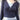 NAVY RIBBED BUTTON-UP SHIRT LONG SLEEVE SLIM FIT CASUAL