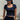NAVY RIBBED CROP TOP - NAVY BLUE Y2K STYLE
