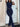 NAVY RIBBED TWO-PIECE SET CASUAL SPORTS SPANDEX FABRIC