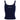 NAVY TANK TOP LACE TRIM RHINESTONE BOW