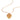 NECKLACE GOLD HEART COIN LAYERED PENDANT