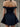 OFF-THE-SHOULDER NAVY MINI DRESS Y2K STYLE
